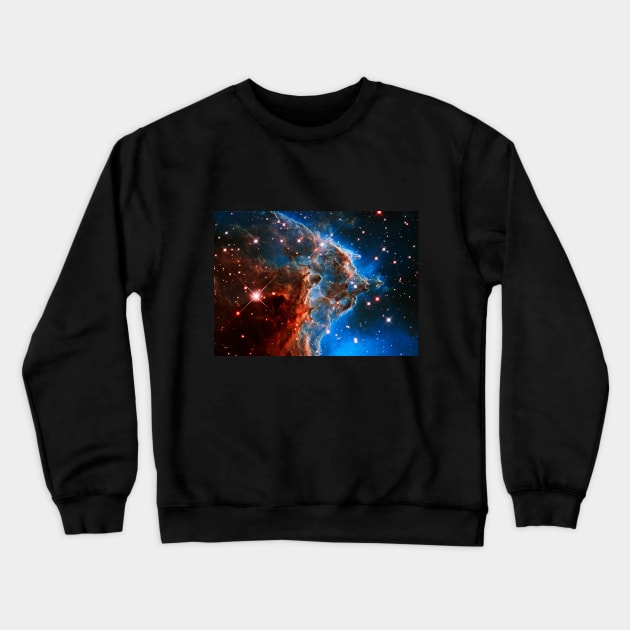 Monkey Head Nebula Crewneck Sweatshirt by headrubble